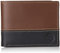 Timberland Herren Hunter Leather Passcase Trifold Wallet Hybrid Reisezubehör-zweifach gefaltetes Portemonnaie, schwarz/braun, Einheitsgröße