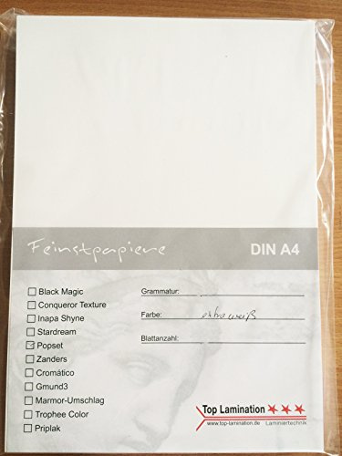 100 Blatt DIN A5 weißes Papier 120g/m² Druckerpapier für: Einladungen, Hochzeitskarten, Fotoalbum, Bastelarbeiten