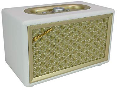 Roadstar HRA-310BT Retro Radio mit Bluetooth (UKW-Radio, 2 x 8 Watt RMS, AUX-In, Netzbetrieb), gold / creme