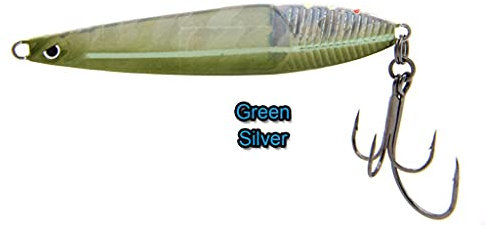 Savage Gear Seeker ISP Meerforellenblinker, Farbe:Green Silver, Länge/Gewicht:9.8cm / 23g