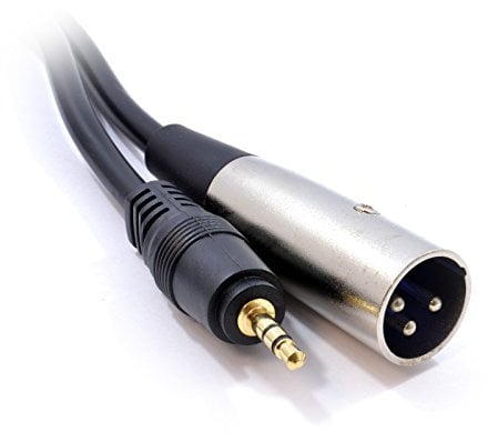 kenable 3.5mm Stereo Jack PC/Laptop to XLR Male Mixer/Speaker 2m [2 metres]