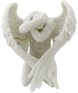 Unbekannt Skulptur, männlicher nackter Engel