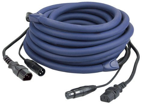 DAP AUDIO FP126 Powersignalcable 6m Kaltgerätestecker / - Buchse - XLR