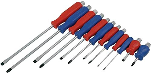 Dapetz 12 PC Mecánica Golpear a Través Juego de Destornilladores Plano & Pozi Extremidades Magnéticas