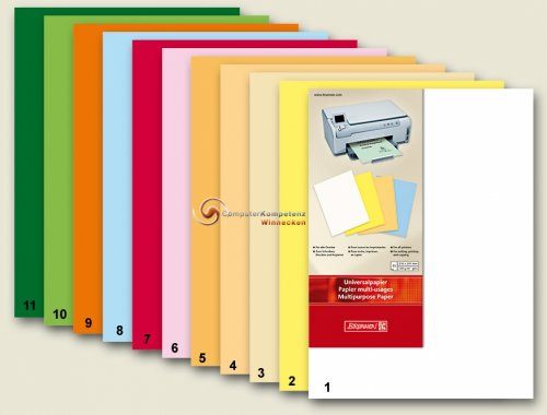 Brunnen 105125014 Universalpapier, A4, 50 Blatt, 80 g/m², honig