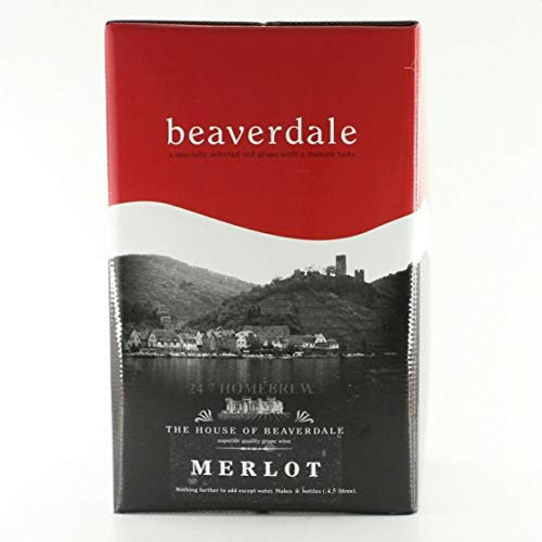Beaverdale Merlot Red Wine Kit Makes 6 Bottles 4.5L - just add Water