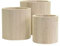 Artemio 14001928 Vases Ronds à Décorer en Bois, Beige, 13 x 13 x 13 cm