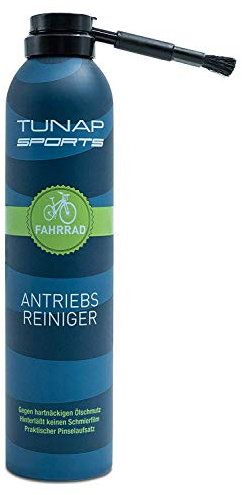TUNAP SPORTS Antriebsreiniger, 300 ml Perfekte Reinigung von Kette und Ritzel am Rad mit Pinselbürste gegen Fingerverschmieren - E-Bike Ready