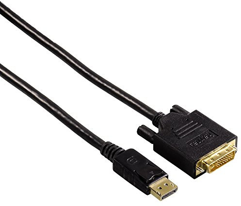 Hama Adapterkabel (DisplayPort Stecker auf DVI Stecker), 1,80 m