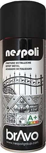 Nespoli Bomboletta Spray Aerosol Nero Effetto Metallizzato 400ml