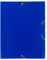 Exacompta 559000E Premium Einschlagmappe. Aus starkem Kunststoff DIN A4 mit 2 Gummizügen und 3 Klappen 1 Stück Zufallsfarbe Sammelmappe Dokumentenmappe ideal für Büro und Schule