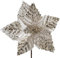 DecoKing Weihnachtskunstblume Creme Beige Gold Blume Kunstblume Weihnachten Deko Weihnachtsdeko Gold