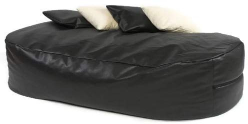 Beautiful Beanbags - XXXXL 6ft Faux Leather Beanbag Bed - Black