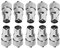 SoSupplies 5 X Female 5 X Male Tv Aerial Connector Plug/Socket Aerial Coaxial Coax Cable