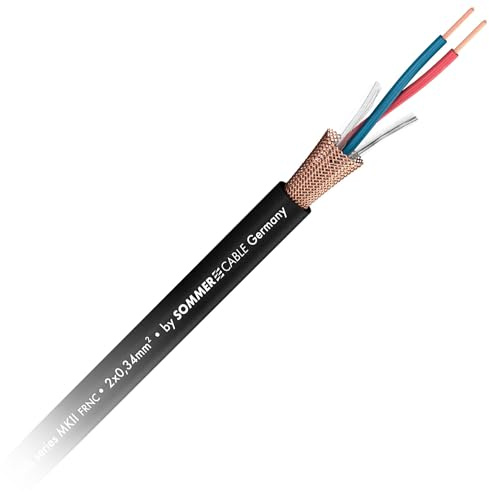 SOMMER CABLE Mikrofonkabel Club Series MKII OFC FRNC 2 x 0,34mm² Geschirmt | 200-0051F (Meterware)