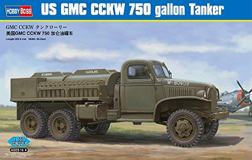 Hobbyboss 1:35 Scale US GMC CCKW 750 gallon Tanker Version Assembly Kit