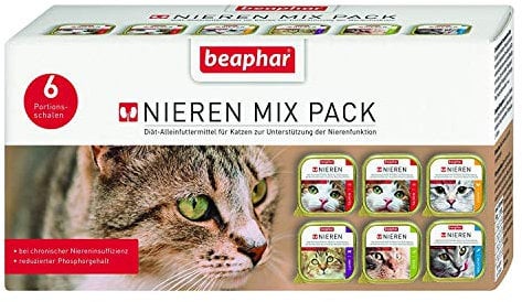beaphar Katzen Nieren-Diät-Mix-Pack 600g (6x6x100g = 36 x 100g)