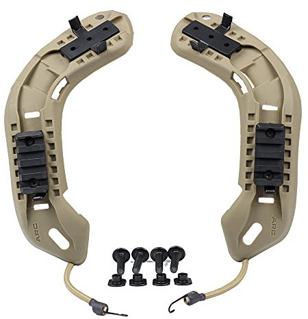 FMA OPS Professional Airsoft Helm Seitenschienen mit Lanyard für Fast PJ BJ (DE)