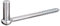 Alberts 312183 Abrazadera para atornillar, Gancho en J, con rosca cortada, galvanizada, pasivada con película gruesa, encaje Ø16 mm, longitud 165 mm