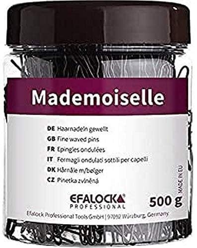 Efalock Professional Haarnadel Mademoiselle gewellt, 65 mm, braun, 500 g