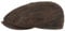 Stetson Hatteras Pigskin Flatcap Herren - Schirmmütze aus Leder - Schiebermütze mit Innenfutter - Mütze - Herrencap Sommer/Winter - Ballonmütze Dunkelbraun L (58-59 cm)
