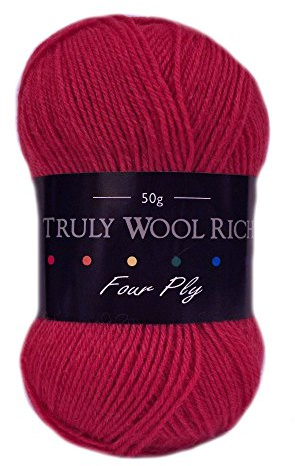 Truly Woolrich 4ply Raspberry