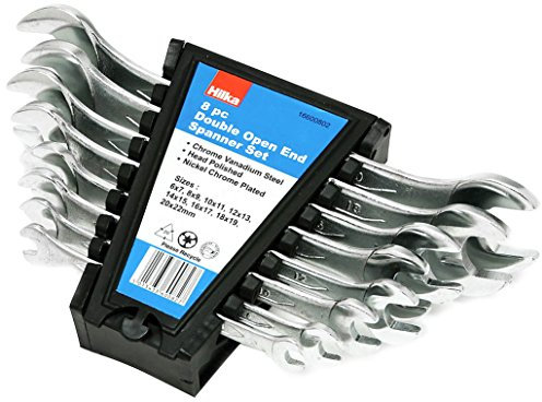Hilka 16600802 Open Ended Spanner Set Metric (8-Piece)