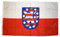 Flaggen Deutsche Bundesländer Deutschland Landesfahnen 150 x 90 cm mit zwei Metallösen zur Befestigung und zum Hissen (Thüringen)