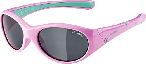 ALPINA FLEXXY GIRL - Flexible und Bruchsichere Sonnenbrille Mit 100% UV-Schutz Für Kinder, rose-mint gloss, One Size