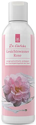 Dr. Ehrlichs Rosenwasser 200ml - Gesichtswasser Rose vegan Naturkosmetik die reinigt und erfrischt, perfekt für sensible und irritierte Haut