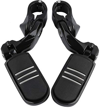 TCMT Repose-pieds Autoroute 32 mm-Support Cale Pied Compatible avec Electra Road King Street Glide Touring (Noirs)