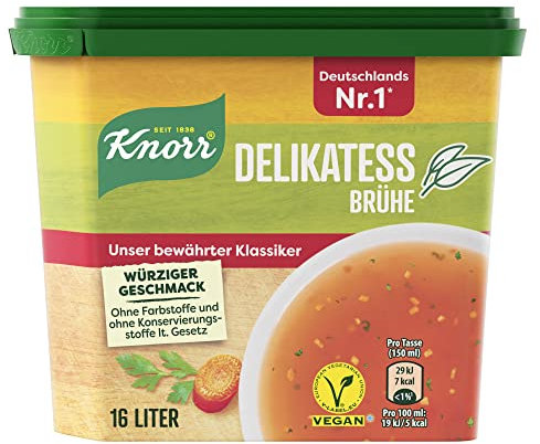 Knorr Delikatess Brühe vegane Gemüse Brühe mit würzigem Geschmack 329 g