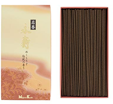 Nippon Kodo 22051 Eiju Meiko Incense, Cinnamon and Amber, Brown, 16 x 8.5 x 3.5 cm