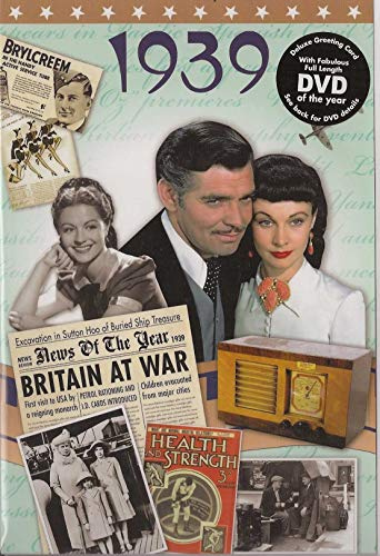 Geschenkidee zum Geburtstag 1939 – DVD Film und 1939 Geburtstagskarte