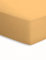 schlafgut Mako-Jersey Basic Spannbetttuch, Baumwolle, Curry, 200 x 100 cm