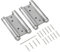 KATSU Bisagras de Resorte de Doble Acción de 4 100mm, 1 Par con Tornillos Bisagras de Acero Inoxidable para Puertas Batientes Dobles para Puertas Internas y Externas de Cocina de Salón 54611040