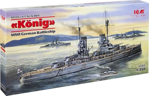 ICM 1:350 - K nig, WWI German Battleship