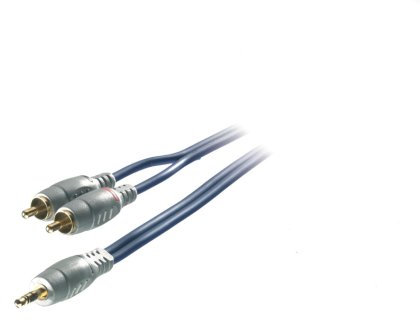 Vivanco SI3R 1201 Audiokabel, 3,5mm Klinkenstecker - 2x Cinchstecker, 1,5m