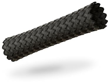 VIABLUE Sleeves * Geflechtschlauch * Black/SCHWARZ * Größe MEDIUM für Kabel-Ø von 5 bis 13 mm * Meterware * Gewebeschlauch/Kabelschutzhülle/Kabelschlauch * per m