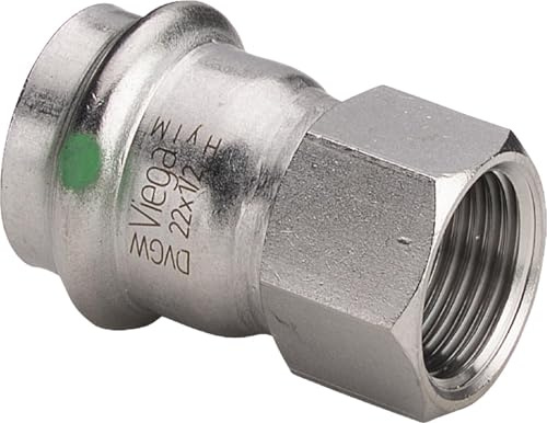 'Viega 2312 – entronque Sanpress 2312 Durchmesser 15 x 1/2 Edelstahl