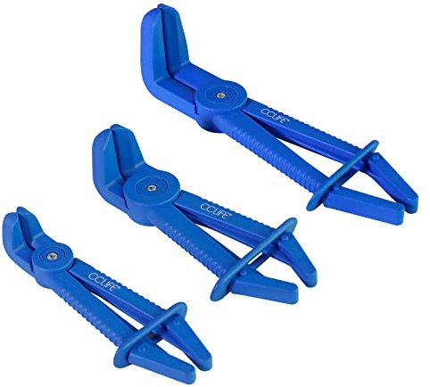 CCLIFEAbklemmzange Schlauch Satz Schlauchabklemmzangen Abgewinkelt 155 165 220 mm 90° 3 tlg