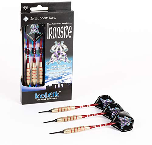 Keltik Billard, Bowling, Dart & mehr Keltik Softdart Ironside 14g, 16g, 18g Soft Dartpfeile, Messing, 14g EU