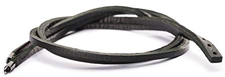 Trollbeads Original Lederarmband ohne Verschluss (45 cm, Doppeltes Lederarmband Schwarz)