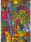 Doppelganger33 LTD Psychedelic Mushroom Weird Cool Huge Wall Art Multi Panel Poster Print 33X47 Inches