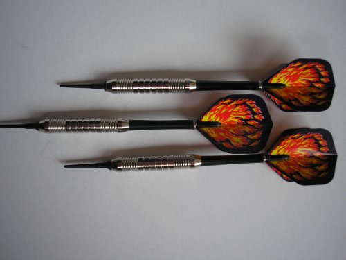 Karella 9 Stück (3 Satz) Soft-Dartpfeile Feuer ca. 17 g