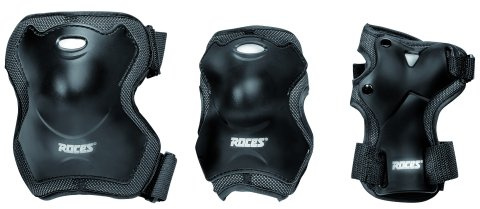 ROCES Erwachsene Schutzset Super 3-Pack, Black, S, 301275-001