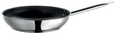 Mäser 926111 Professional I Bratpfanne, Ø 24cm,Edelstahl 18/10, silber (1 Stück)