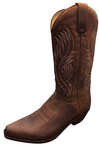 Sendra Bottes Bottes Bike Bottes Bottes de moto Cowboy Bottes 2605 Marron dans incl. ROY Dunn S Cuir Graisse et Tire-botte - Marron - marron,