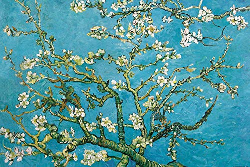 1art1 Vincent Van Gogh Blühende Mandelbaumzweige, 1890 Selbstklebende Fototapete Poster-Tapete 180x120 cm