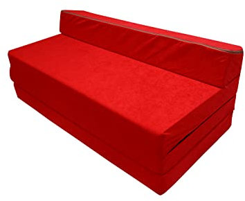 Natalia Spzoo Klappmatratze 200x120x10 cm - Premium Schaumstoff Gästematratze für Zwei Personen, Faltbare Bodenmatratze, Schaumsofa - Optimal für Übernachtungsgäste